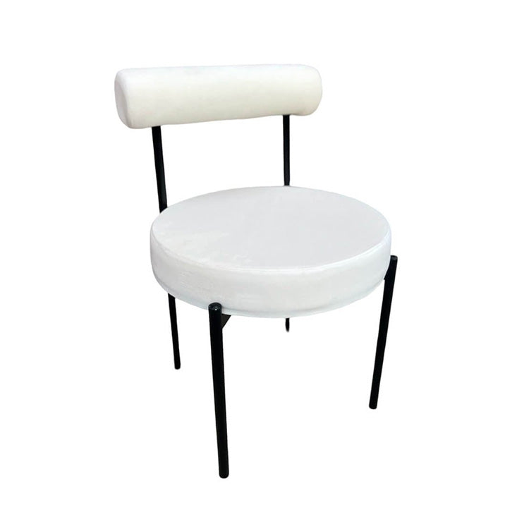Kaya Dining Chair - Black/ White Cushion RENTAL