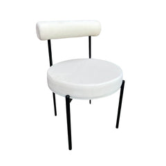 Kaya Dining Chair - Black/ White Cushion RENTAL