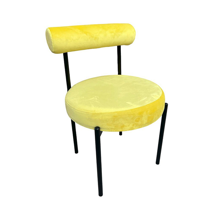 Kaya Dining Chair - Black/Yellow Cushion RENTAL