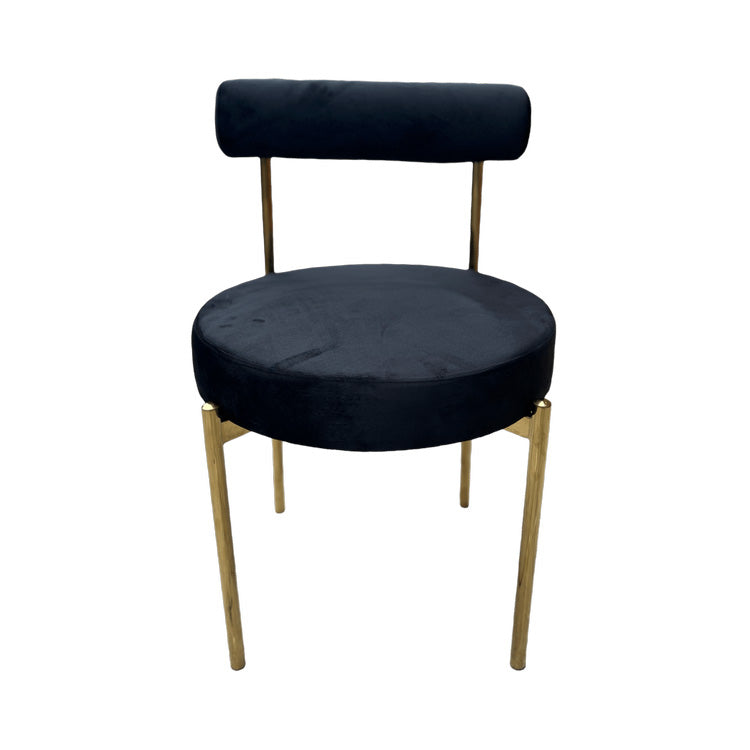 Kaya Dining Chair - Gold/Black RENTAL