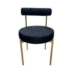 Kaya Dining Chair - Gold/Black RENTAL