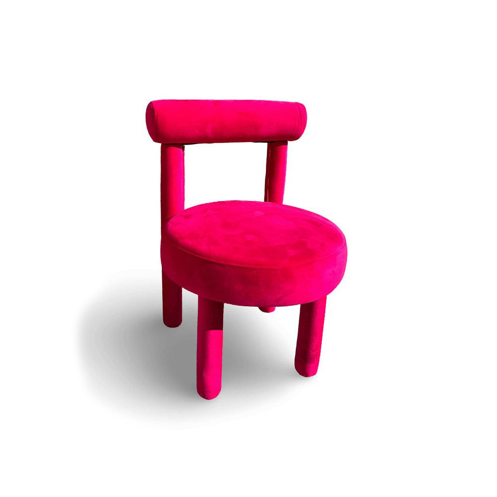 Kaya Luxe Dining Chair - Fuchsia/Red RENTAL