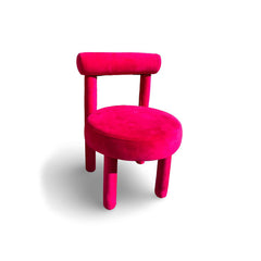 Kaya Luxe Dining Chair - Fuchsia/Red RENTAL