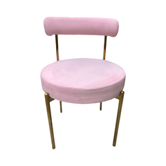 Kaya Dining Chair - Gold/Pink RENTAL