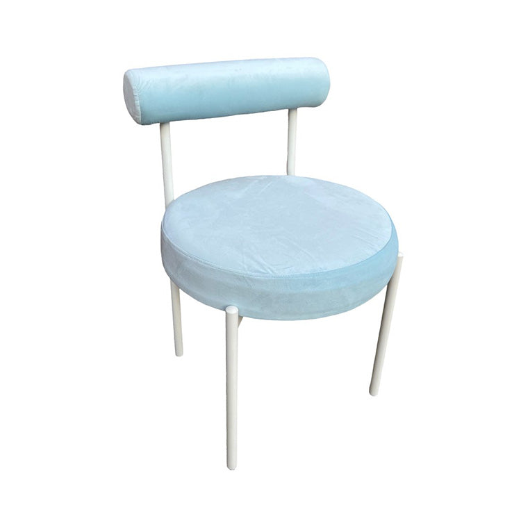 Kaya Dining Chair - Black/Light Blue Cushion RENTAL