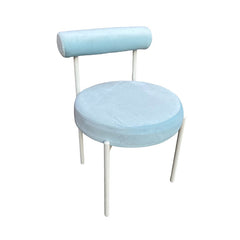 Kaya Dining Chair - Black/Light Blue Cushion RENTAL