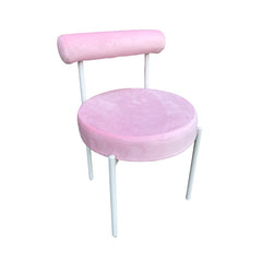 Kaya Dining Chair - White/Pink Cushion RENTAL