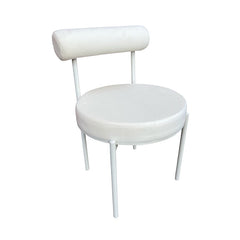 Kaya Dining Chair - White/White Cushion RENTAL