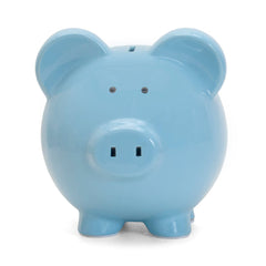 Large Piggy Bank Blue