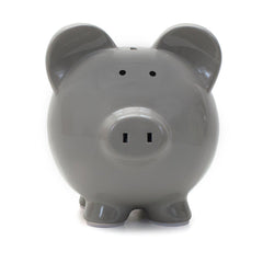 Large Piggy Bank Gray