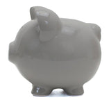 Large Piggy Bank Gray