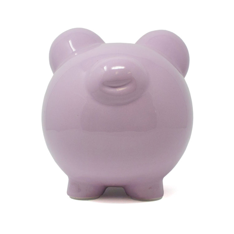 Large Piggy Bank Lavender Bank