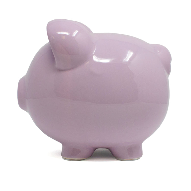 Large Piggy Bank Lavender Bank