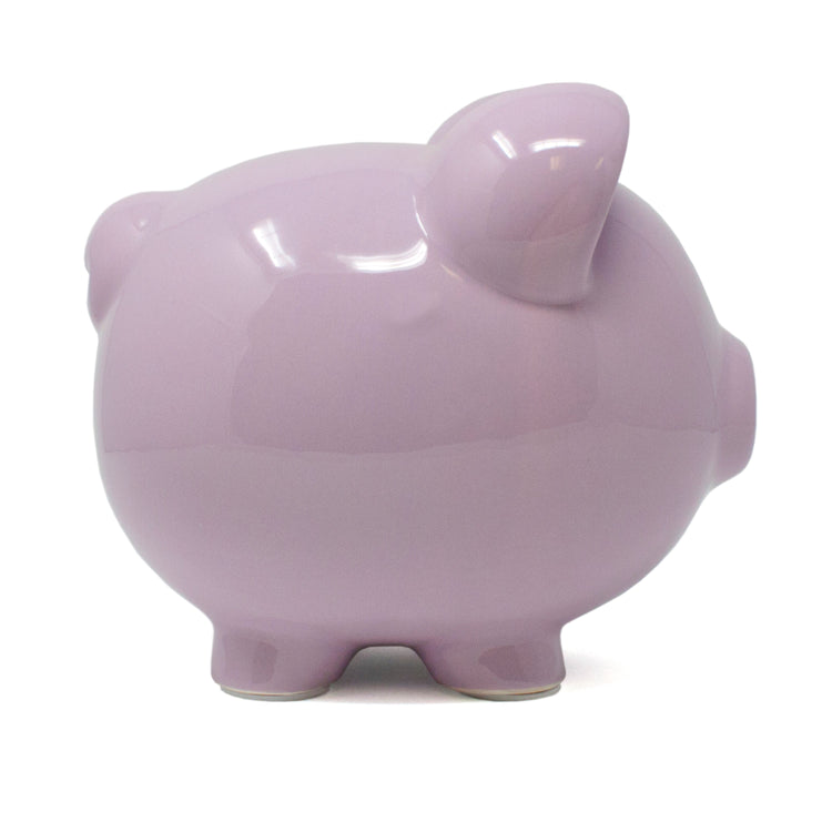 Large Piggy Bank Lavender Bank