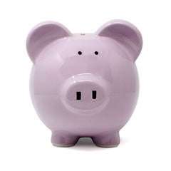 Large Piggy Bank Lavender Bank