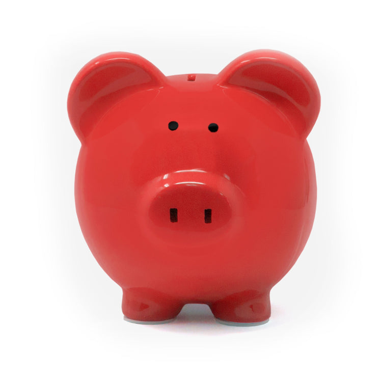 Large Red Piggy Bank