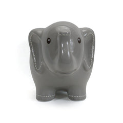 Large Stitched Elephant Bank Grey