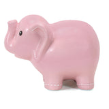 Large Stitched Elephant Bank Pink