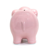 Large Stitched Elephant Bank Pink