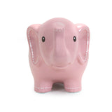 Large Stitched Elephant Bank Pink