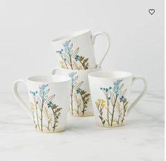 Wildflowers 4pc Mugs Set