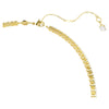 Matrix Y necklace Round cut, White, 18K gold plated
