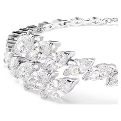 Mesmera bracelet Marquise cut, White, Rhodium plated