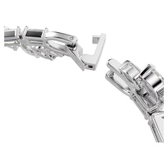 Mesmera bracelet Mixed cuts, White, Rhodium plated