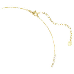 Mesmera necklace Mixed cuts, White, 18K gold plated