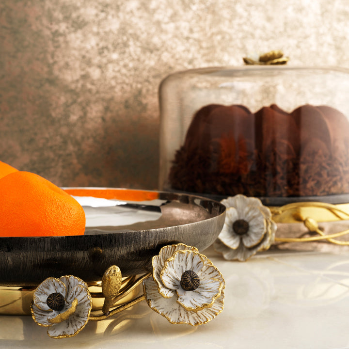Anemone Cake Stand W/ Dome