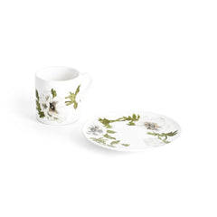 Anemone Painted Demitasse Set Of 4