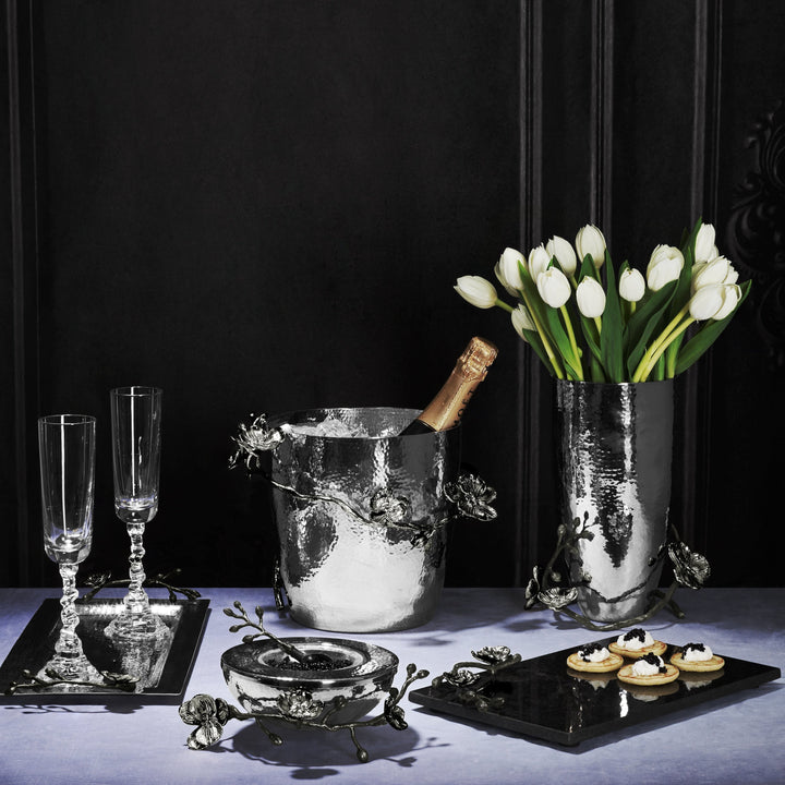 Black Orchid Caviar Dish W/ Spoon