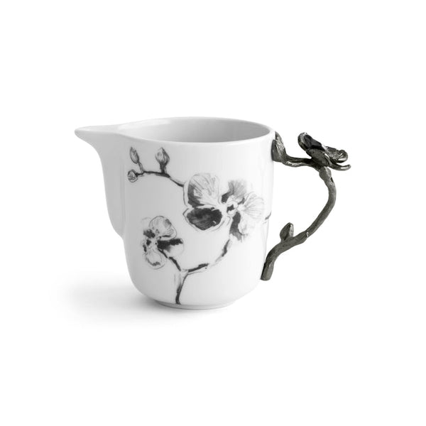 Black Orchid Metal Creamer