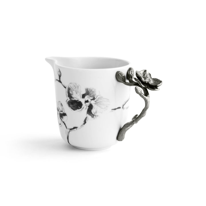 Black Orchid Metal Creamer