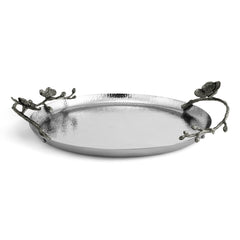 Black Orchid Round Tray