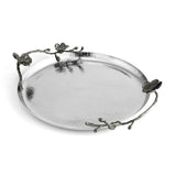 Black Orchid Round Tray