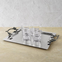 Black Orchid Serving Tray - Medium