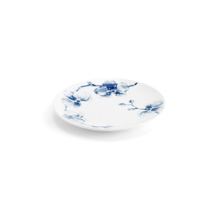 Blue Orchid Tidbit Plate Set