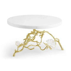 Butterfly Ginkgo Gold Cake Stand