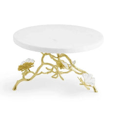 Butterfly Ginkgo Gold Cake Stand