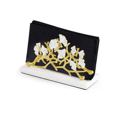 Butterfly Ginkgo Gold Vertical Napkin Holder