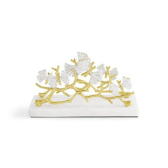 Butterfly Ginkgo Gold Vertical Napkin Holder
