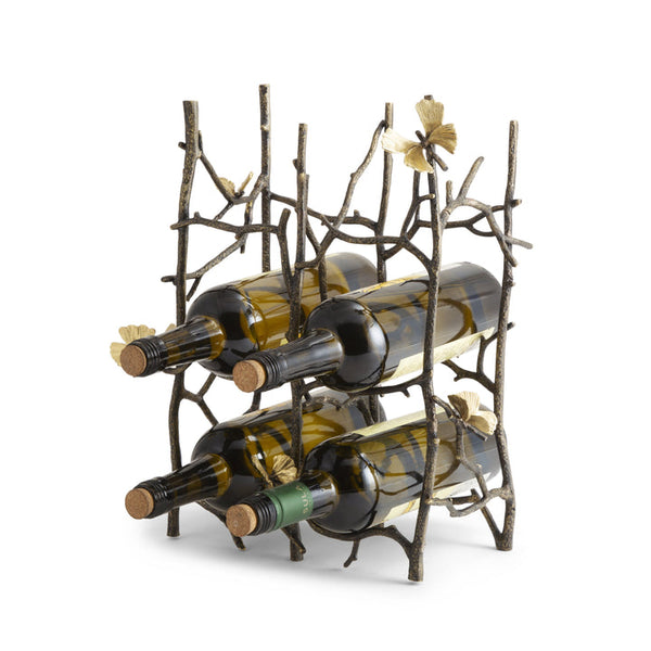 Butterfly Ginkgo 6-bottle Wine Rack