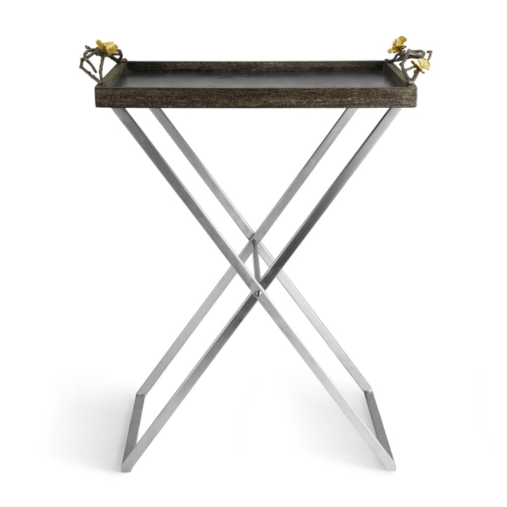 Butterfly Ginkgo Butler Tray Stand