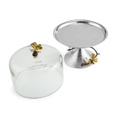 Butterfly Ginkgo Pastry Dish W/ Dome