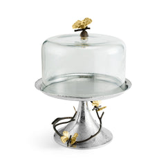 Butterfly Ginkgo Pastry Dish W/ Dome