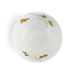 Butterfly Ginkgo Porcelain Serving Bowl