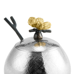 Butterfly Ginkgo Pot W/ Spoon
