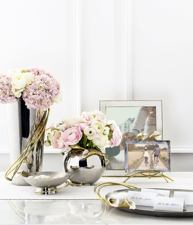 Calla Lily Rose Bowl Vase