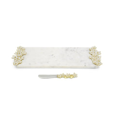 Cherry Blossom Small Cheese Board W/ Knife